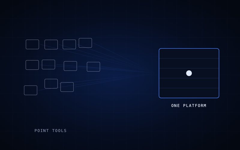 Spharaka diagram: many disconnected tools collapsing into one surface.